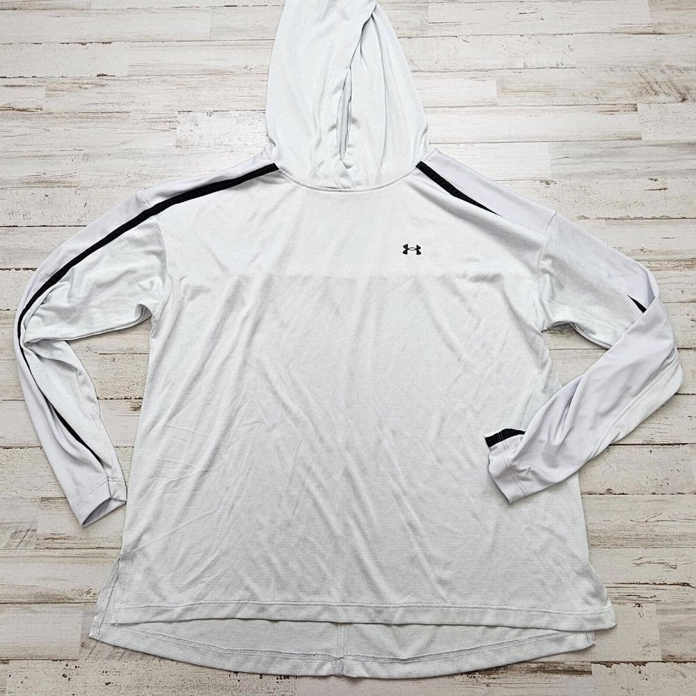Under Armour Women's UA Tech Twist Graphic Hoodie SMALL - White Wicking Gym